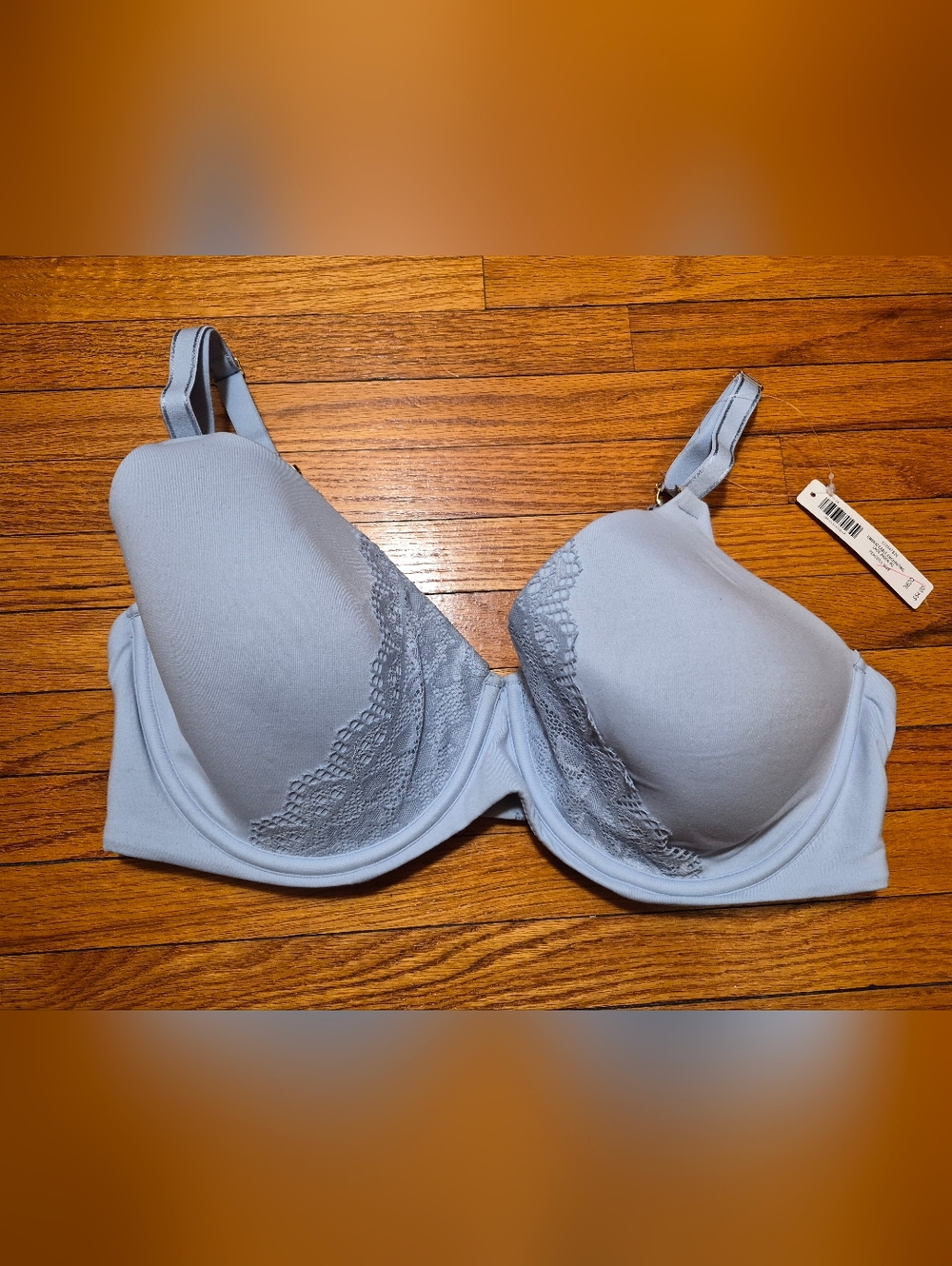 Soma Embraceable Enchanting Lace Jhook 38DD Peaceful Blue NWT